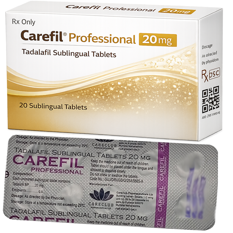 Carefil 20mg Sublingválni tablety: cena za 2 balení - 20ks tablet
