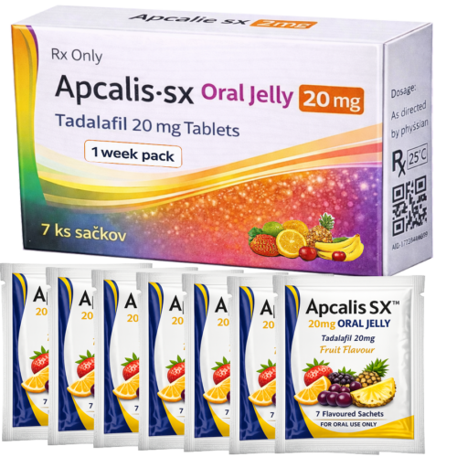 Apcalis SX Oral Jelly 20mg: cena za 2 balení - 14ks sačků