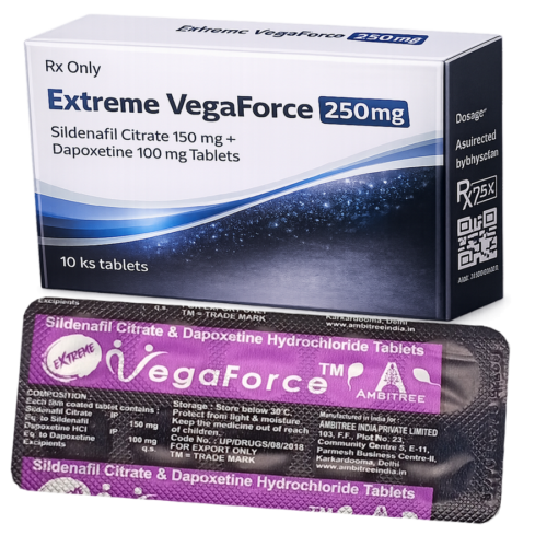 Extreme VegaForce 250mg : cena za 2 balení - 20ks tablet