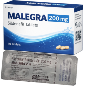 Malegra 200mg Super : cena za 2 balení - 20ks tablet